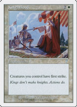 Knighthood (7ED-025) - 7th Edition、Wizards of the Coast、kayou