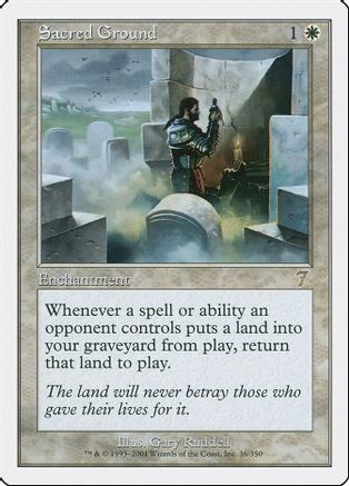 Sacred Ground (7ED-036) - 7th Edition Foil、Wizards of the Coast、kayou