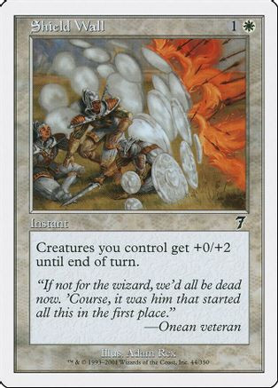 Shield Wall (7ED-044) - 7th Edition、Wizards of the Coast、kayou