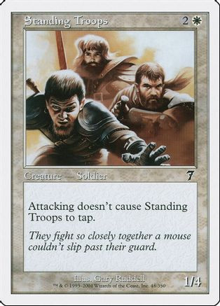 Standing Troops (7ED-048) - 7th Edition Foil、Wizards of the Coast、kayou