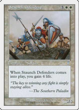 Staunch Defenders (7ED-050) - 7th Edition、Wizards of the Coast、kayou