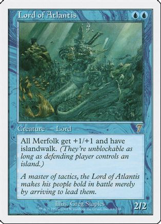 Lord of Atlantis (7ED-083) - 7th Edition Foil - Game Nerdz