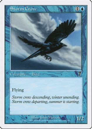 Storm Crow (7ED-100) - 7th Edition Foil、Wizards of the Coast、kayou