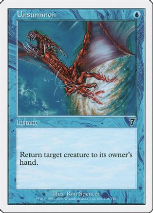 Unsummon (7ED-108) - 7th Edition Foil、Wizards of the Coast、kayou