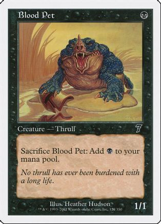 Blood Pet (7ED-121) - 7th Edition、Wizards of the Coast、kayou