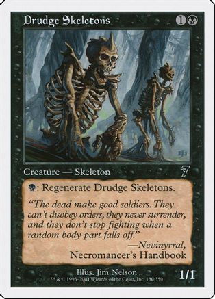 Drudge Skeletons (7ED-130) - 7th Edition、Wizards of the Coast、kayou