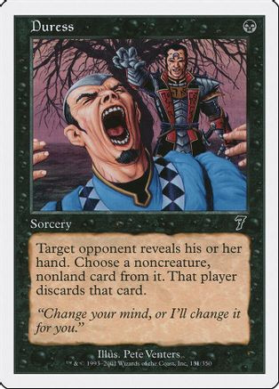 Duress (7ED-131) - 7th Edition、Wizards of the Coast、kayou