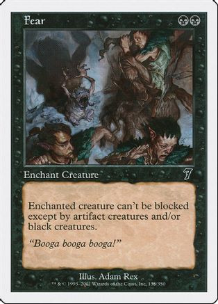 Fear (7ED-135) - 7th Edition、Wizards of the Coast、kayou