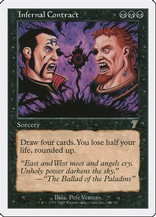 Infernal Contract (7ED-143) - 7th Edition Foil、Wizards of the Coast、kayou