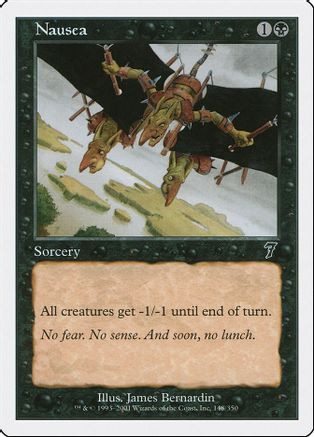 Nausea (7ED-148) - 7th Edition、Wizards of the Coast、kayou