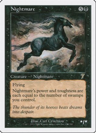 Nightmare (7ED-150) - 7th Edition、Wizards of the Coast、kayou