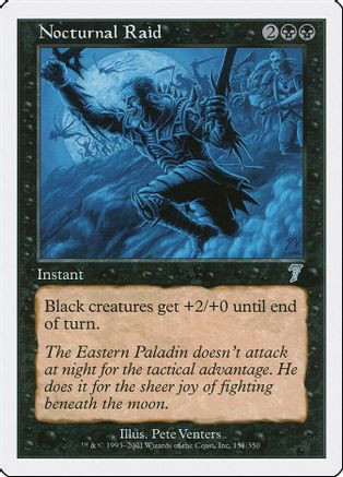 Nocturnal Raid (7ED-151) - 7th Edition、Wizards of the Coast、kayou
