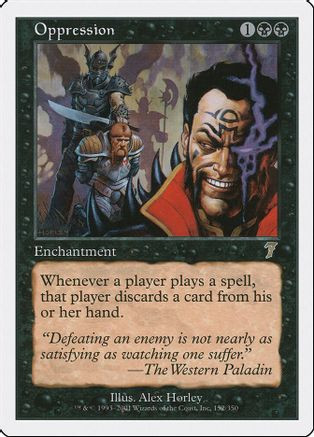 Oppression (7ED-152) - 7th Edition Foil、Wizards of the Coast、kayou