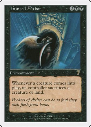 Tainted Aether (7ED-167) - 7th Edition Foil、Wizards of the Coast、kayou