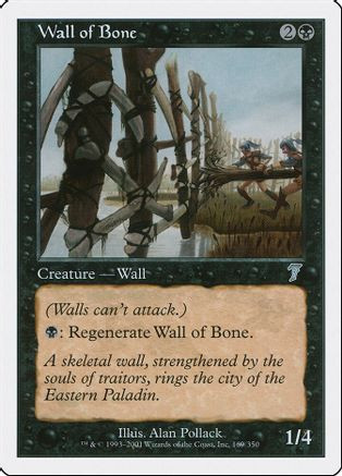 Wall of Bone (7ED-169) - 7th Edition Foil、Wizards of the Coast、kayou