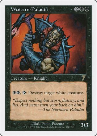 Western Paladin (7ED-170) - 7th Edition、Wizards of the Coast、kayou