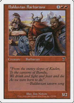 Balduvian Barbarians (7ED-173) - 7th Edition Foil、Wizards of the Coast、kayou
