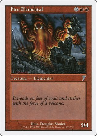 Fire Elemental (7ED-183) - 7th Edition、Wizards of the Coast、kayou