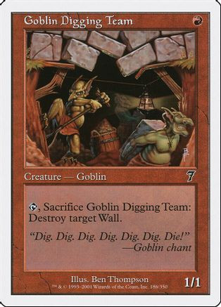 Goblin Digging Team (7ED-186) - 7th Edition Foil、Wizards of the Coast、kayou