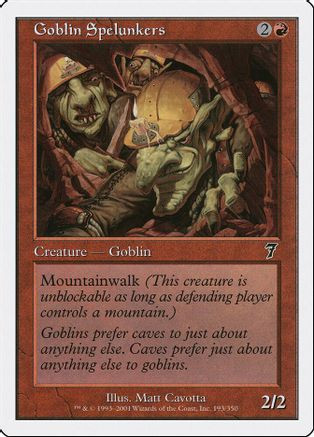 Goblin Spelunkers (7ED-193) - 7th Edition、Wizards of the Coast、kayou