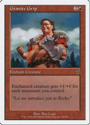 Granite Grip (7ED-195) - 7th Edition Foil、Wizards of the Coast、kayou