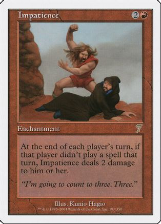 Impatience (7ED-197) - 7th Edition Foil、Wizards of the Coast、kayou