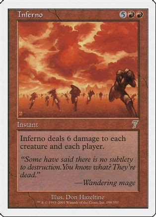MTG 【Foil】インフェルノ/Inferno[7ED]他言語 Inferno (7ED-198) - 7th Edition Foil - Game Nerdz