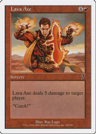 Lava Axe (7ED-199) - 7th Edition、Wizards of the Coast、kayou