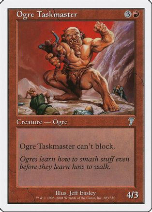 Ogre Taskmaster (7ED-203) - 7th Edition、Wizards of the Coast、kayou