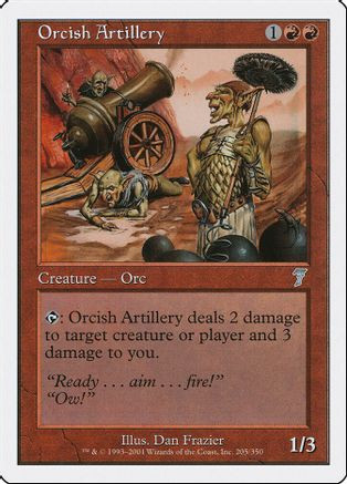 Orcish Artillery (7ED-205) - 7th Edition Foil、Wizards of the Coast、kayou