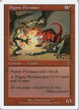 Pygmy Pyrosaur (7ED-208) - 7th Edition、Wizards of the Coast、kayou