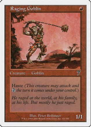 Raging Goblin (7ED-211) - 7th Edition、Wizards of the Coast、kayou