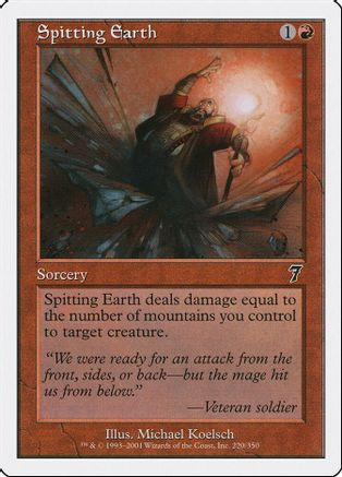 Spitting Earth (7ED-220) - 7th Edition、Wizards of the Coast、kayou