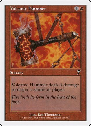 Volcanic Hammer (7ED-226) - 7th Edition Foil、Wizards of the Coast、kayou