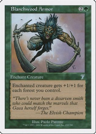 Blanchwood Armor (7ED-232) - 7th Edition Foil、Wizards of the Coast、kayou