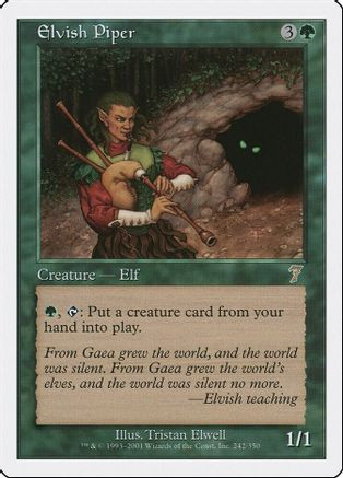 Elvish Piper (7ED-242) - 7th Edition、Wizards of the Coast、kayou