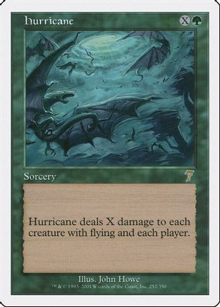Hurricane (7ED-252) - 7th Edition Foil、Wizards of the Coast、kayou
