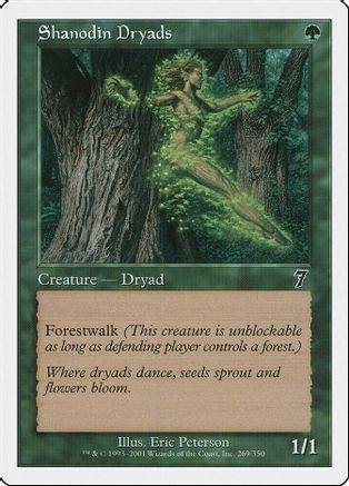 Shanodin Dryads (7ED-269) - 7th Edition、Wizards of the Coast、kayou