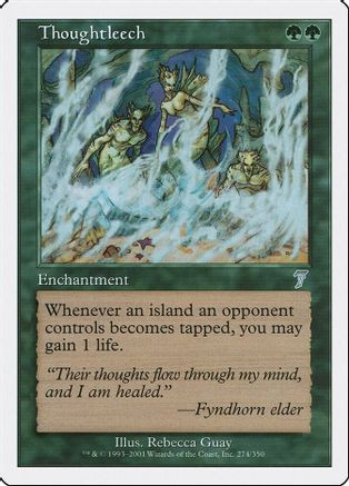 Thoughtleech (7ED-274) - 7th Edition、Wizards of the Coast、kayou