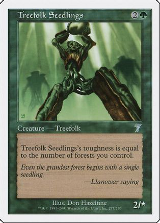 Treefolk Seedlings (7ED-277) - 7th Edition、Wizards of the Coast、kayou