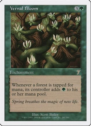 Vernal Bloom (7ED-281) - 7th Edition、Wizards of the Coast、kayou
