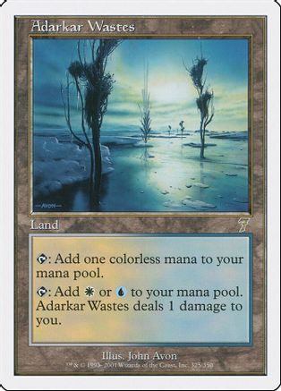 Adarkar Wastes (7ED-325) - 7th Edition Foil、Wizards of the Coast、kayou