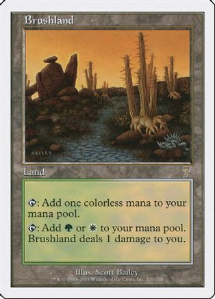 Brushland (7ED-326) - 7th Edition、Wizards of the Coast、kayou