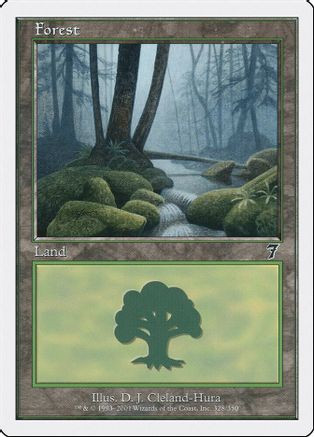Forest (328) (7ED-328) - 7th Edition Foil、Wizards of the Coast、kayou