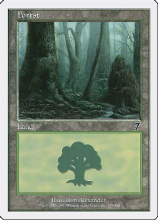 Forest (329) (7ED-329) - 7th Edition、Wizards of the Coast、kayou