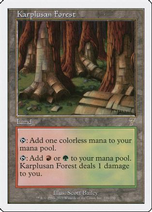 Karplusan Forest (7ED-336) - 7th Edition Foil、Wizards of the Coast、kayou