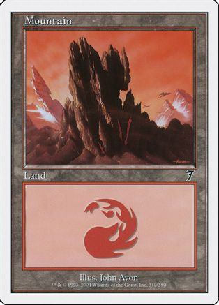 Mountain (340) (7ED-340) - 7th Edition、Wizards of the Coast、kayou
