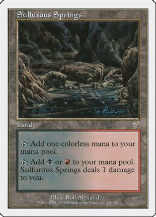 Sulfurous Springs (7ED-345) - 7th Edition Foil、Wizards of the Coast、kayou