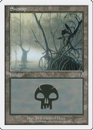 Swamp (346) (7ED-346) - 7th Edition Foil、Wizards of the Coast、kayou