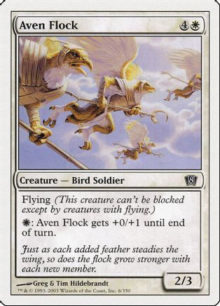 Aven Flock (8ED-006) - 8th Edition、Wizards of the Coast、kayou
